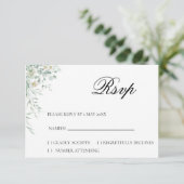 Eucalyptus Greenery RSVP Card (スタンド正面)