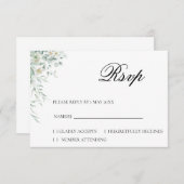Eucalyptus Greenery RSVP Card (正面/裏面)
