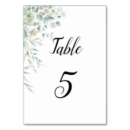 Eucalyptus Greenery Table Number Card テーブルナンバー