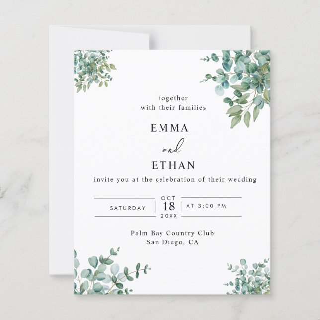 eucalyptus greenery wedding (正面)