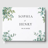 eucalyptus greenery wedding ゲストブック (正面)