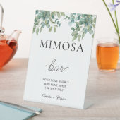 eucalyptus greenery wedding 台座サイン (インサイチュ)