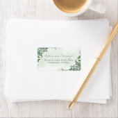 Eucalyptus Greenery Wedding Address Labels 1001 ラベル (インサイチュ)