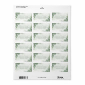 Eucalyptus Greenery Wedding Address Labels 1001 ラベル (フルシート)