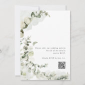 Eucalyptus Greenery Wedding Invitation 招待状 (裏面)