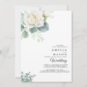 eucalyptus greenery wedding Invitation 招待状 (正面)
