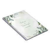 Eucalyptus Greenery Wedding Notebook 1001A ノートブック (右側)
