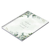 Eucalyptus Greenery Wedding Notebook 1001A ノートブック (左側)