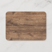 Eucalyptus Greenery Wedding Place Card | Rustic プレイスカード (裏面)