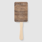 Eucalyptus Greenery Wedding Program Hand Fan ハンドファン (正面)