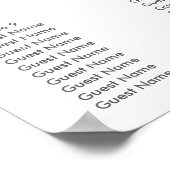 Eucalyptus Greenery Wedding Seating Chart ポスター (角)