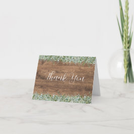 Eucalyptus Greenery Wedding Thank You Card サンキューカード