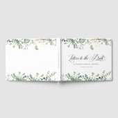 Eucalyptus  Handwriting Script Bridal Shower ゲストブック (全面)