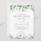 Eucalyptus Leaf Border Graduation Invite 招待状 (正面)
