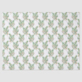 Eucalyptus Leaves and Branches Watercolor Pattern  薄葉紙 (正面)