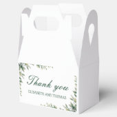 Eucalyptus leaves botanical wedding favour box  フェイバーボックス (オープン)