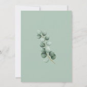 Eucalyptus Leaves Greenery  招待状 (裏面)