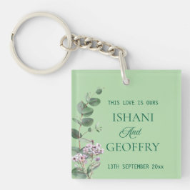 Eucalyptus Leaves Greenery Wedding  キーホルダー