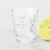 Eucalyptus Leaves Greenery Wedding  ショットグラス (裏面)