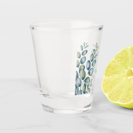 Eucalyptus Leaves Greenery Wedding  ショットグラス (左)