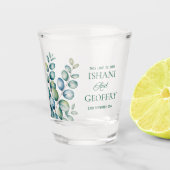 Eucalyptus Leaves Greenery Wedding ショットグラス (正面)