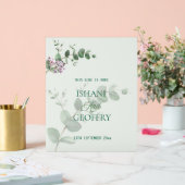 Eucalyptus Leaves Greenery Wedding Welcome Sign アクリルサイン (ウェディング)