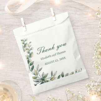 Eucalyptus leaves wedding favour bag フェイバーバッグ
