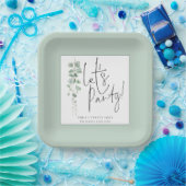 Eucalyptus Letsパーティースクリプト名21番目のパーティー ペーパープレート (パーティー)