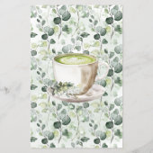 Eucalyptus Matcha Guess the Dress Shower Game Card チラシ (裏面)