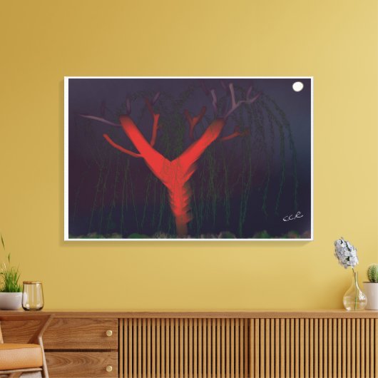 Eucalyptus Midnight Canvas Print キャンバスプリント (インサイチュ (リビング))