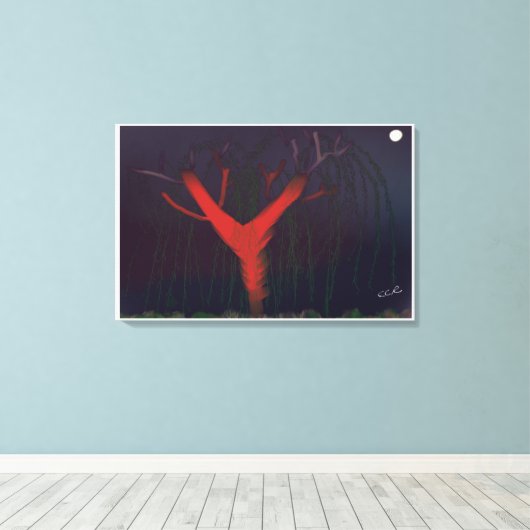 Eucalyptus Midnight Canvas Print キャンバスプリント (インサイチュ (ウッドフロア))