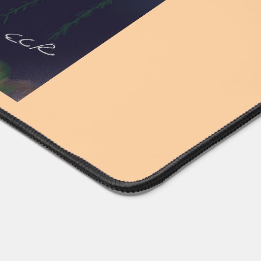 Eucalyptus Midnight Desk Mat. Impressionist art. デスクマット (コーナー)