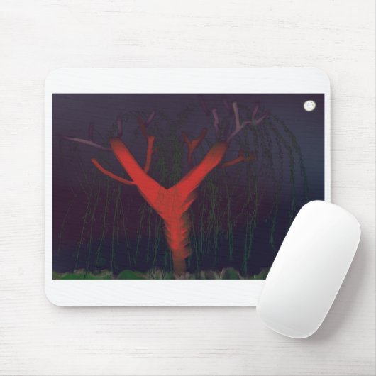 Eucalyptus Midnight Mousepad. Impressionist art. マウスパッド (マウス)