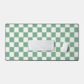 Eucalyptus mist checkerboard pattern デスクマット (キーボード&マウス)