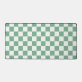 Eucalyptus mist checkerboard pattern デスクマット (正面)