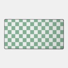 Eucalyptus mist checkerboard pattern デスクマット