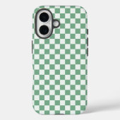 Eucalyptus mist checkerboard pattern Case-Mate iPhoneケース (裏面)