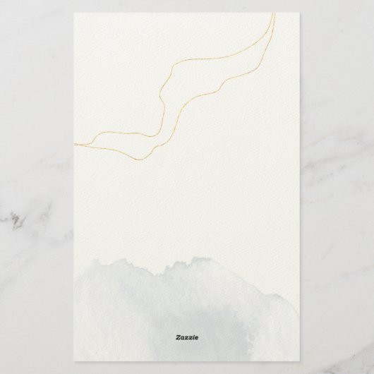 Eucalyptus Modern Icon Wedding Itinerary Program 便箋 (裏面)