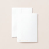 Eucalyptus Modern  Wedding Advice and Wishes 箔カード (裏面封筒付き)