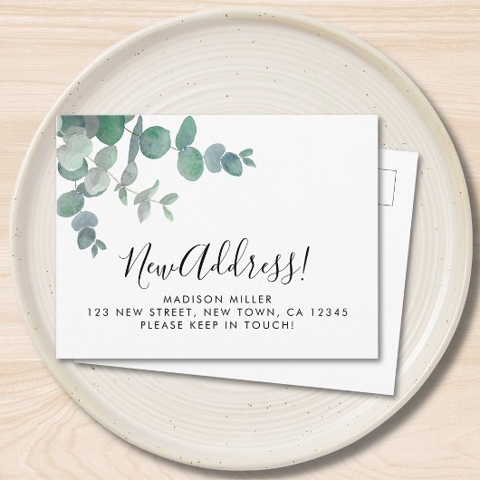 Eucalyptus New Address Moving 案内ポストカード