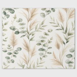Eucalyptus Pampas Grass Wrap ラッピングペーパー
