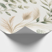 Eucalyptus Pampas Grass Wrap ラッピングペーパー (角)