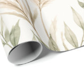 Eucalyptus Pampas Grass Wrap ラッピングペーパー (ロールコーナー)