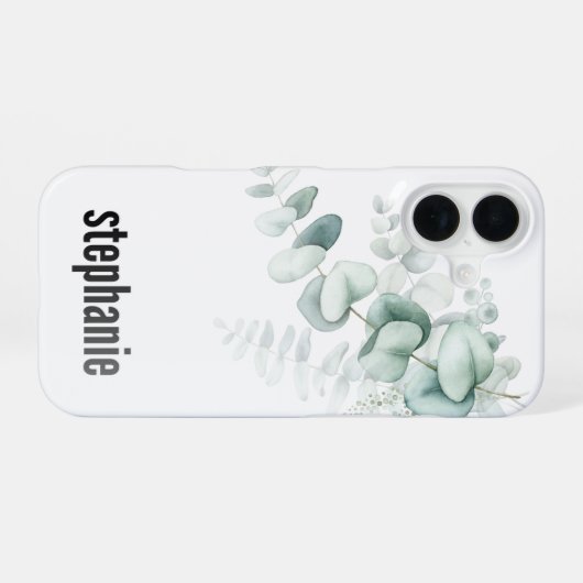 Eucalyptus Pattern iphone Case 16ケース (裏面横)