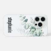 Eucalyptus Pattern iphone Case iPhoneケース (裏面横)