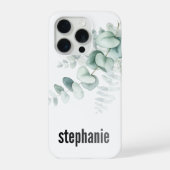 Eucalyptus Pattern iphone Case iPhoneケース (裏面)