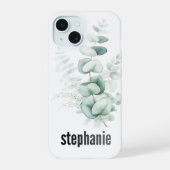 Eucalyptus Pattern iphone Case iPhone 15ケース (裏面)
