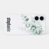 Eucalyptus Pattern iphone Case iPhone 16ケース (裏面横)