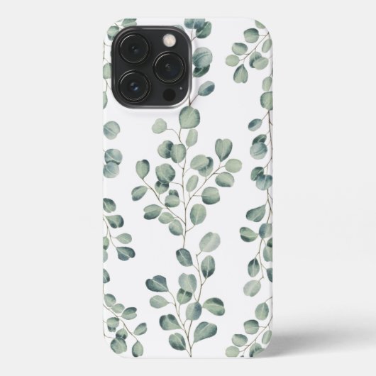 Eucalyptus Pattern iphone cover iPhoneケース (裏面)