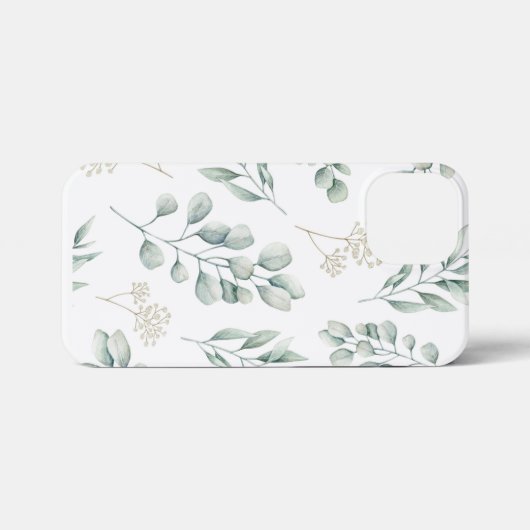 Eucalyptus Pattern iphone cover iPhoneケース (裏面横)